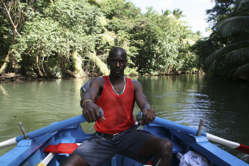 Edison, our guide on the Indian River. He was very hungover since it was New Years Day, but still did a great job guiding us.